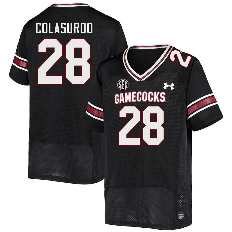Men #28 Andrew Colasurdo South Carolina Gamecocks College Football Jerseys Stitched-Black